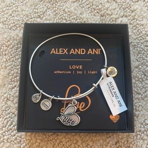 NWT Alex and Ani Love bracelet
